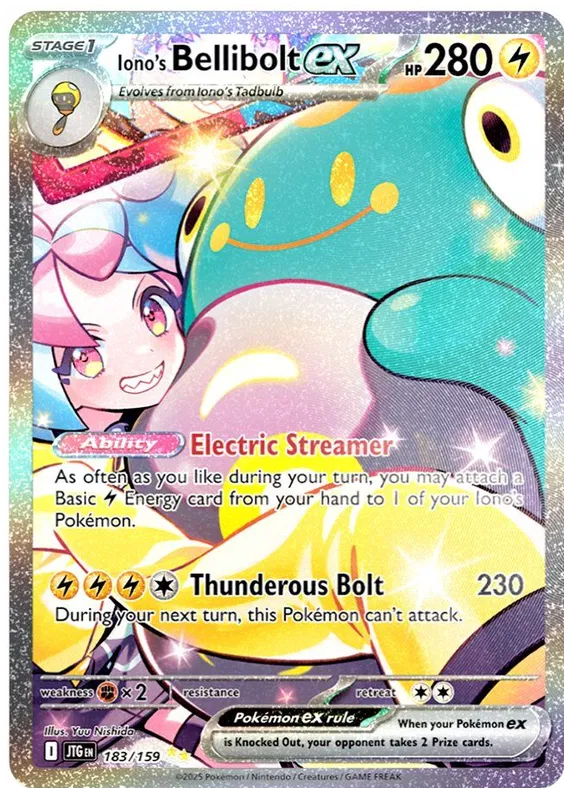 183/159 Iono's Bellibolt ex Journey Together Pokémon Card
