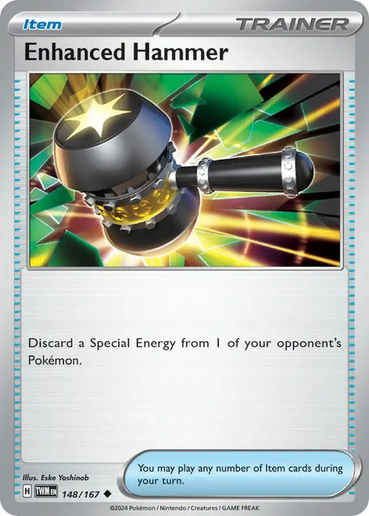 148/167 Enhanced Hammer Twilight Masquerade Pokémon Card