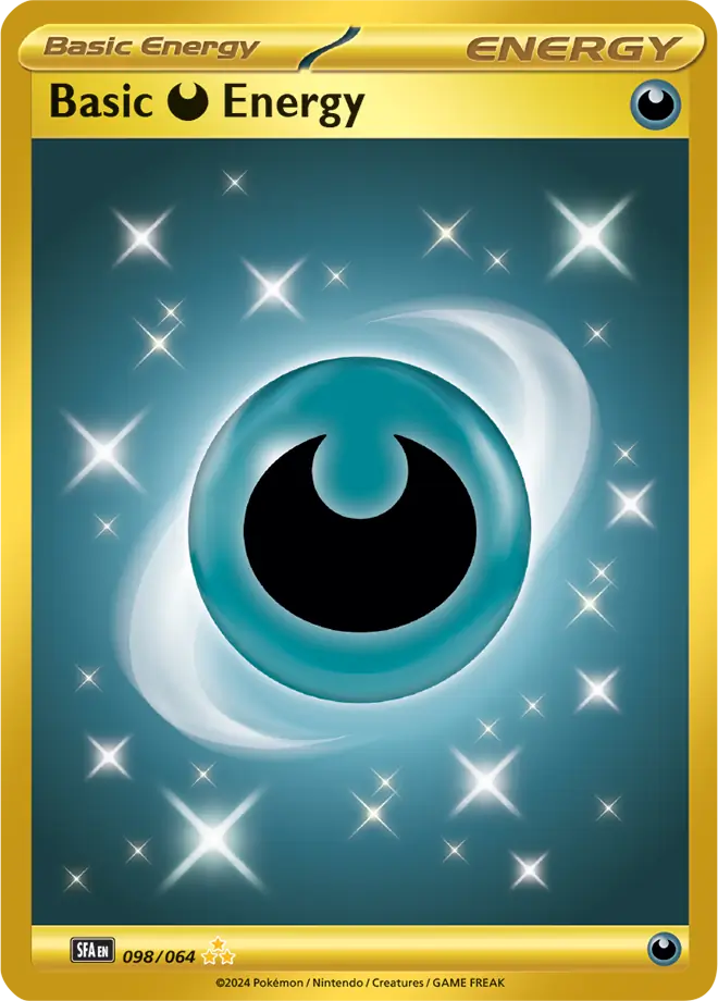 098/064 Basic Darkness Energy Shrouded Fable Pokémon Card