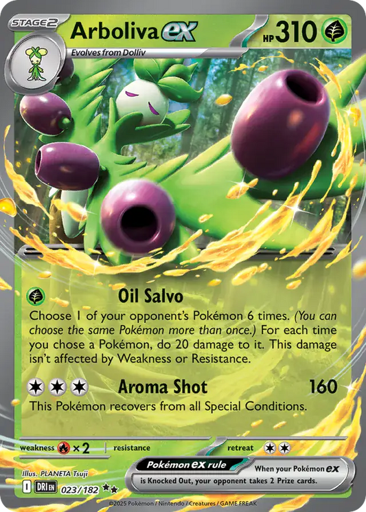 023/182 Arboliva ex Destined Rivals Pokémon Card