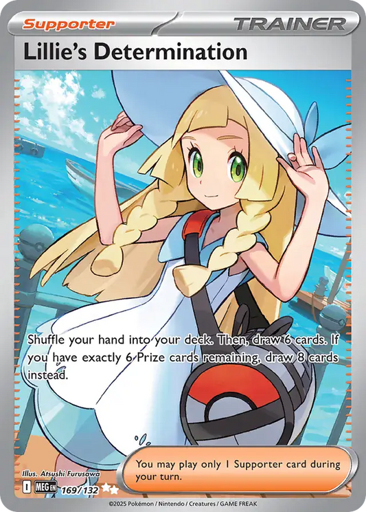 169/132 Lillie's Determination Mega Evolution Pokémon Card