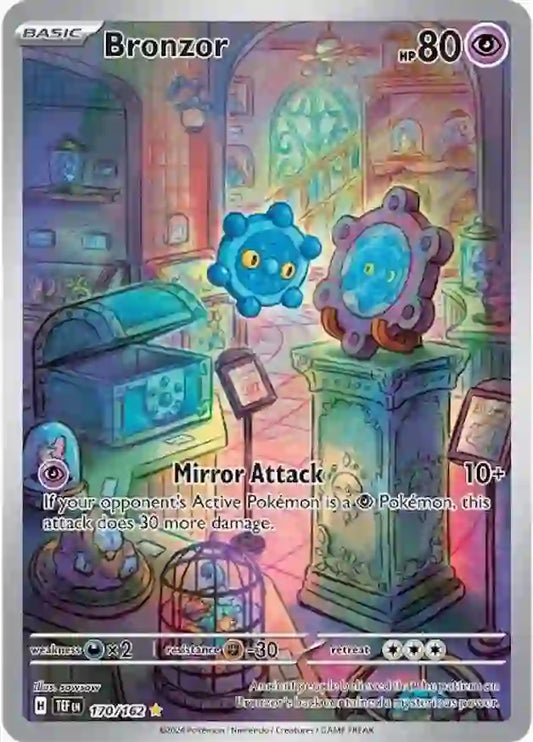170/162 Bronzor Scarlet & Violet Temporal Forces Pokémon Card