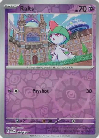 084/198 Ralts Reverse Holo Scarlet & Violet Base Set Pokémon Card
