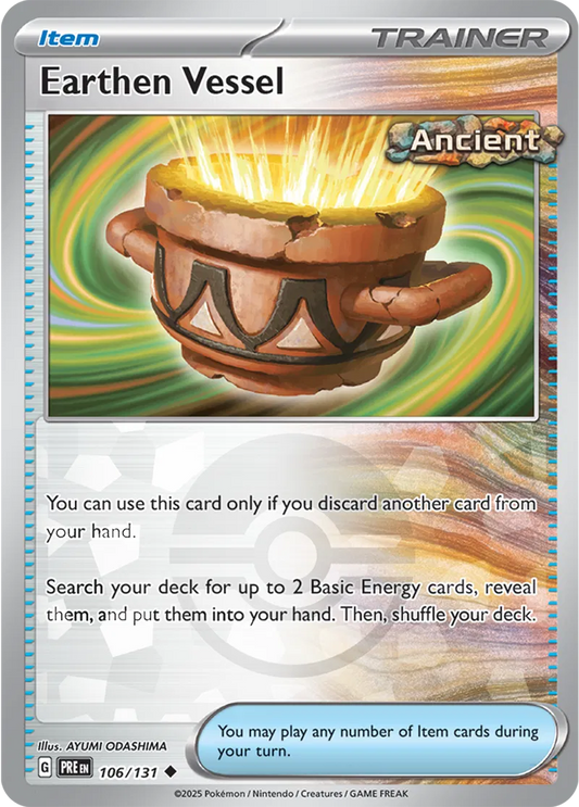 106/131 Earthen Vessel Poke Ball Holo Prismatic Evolutions Pokémon Card