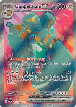 245/193 Copperajah ex Paldea Evolved Pokémon Card