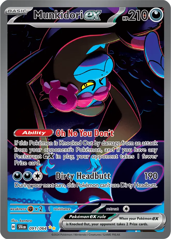 091/064 Munkidori Shrouded Fable Pokémon Card