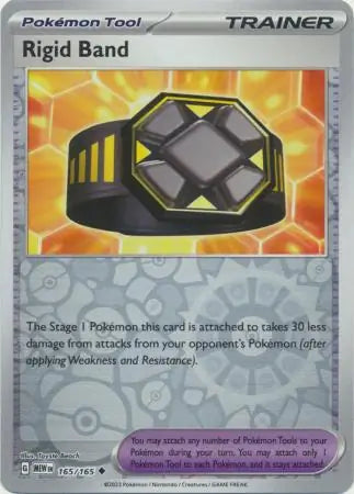 165/165 Rigid Band Reverse Holo 151 Pokémon Card