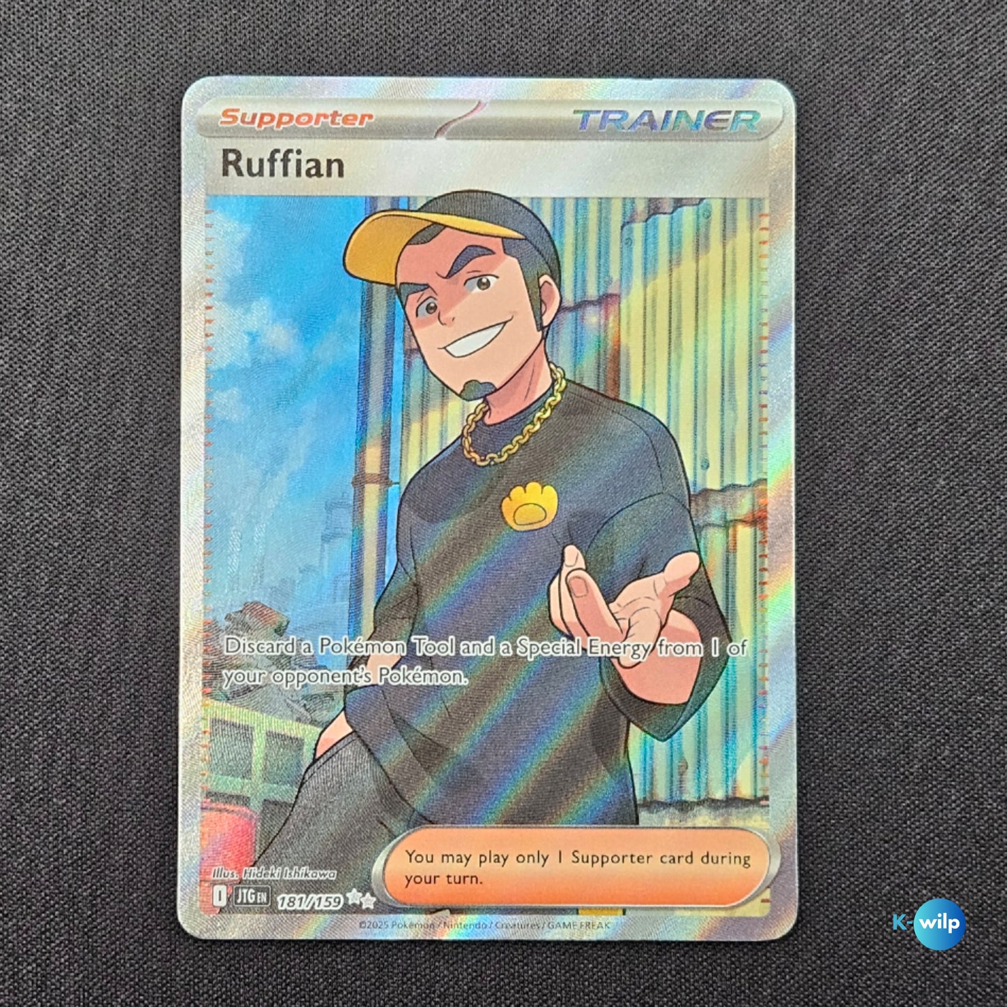 Ruffian Trainer 181/159 Journey Together Holo Ultra Rare English Pokémon Trading Card