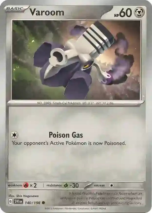 140/198 Varoom Scarlet & Violet Base Set Pokémon Card