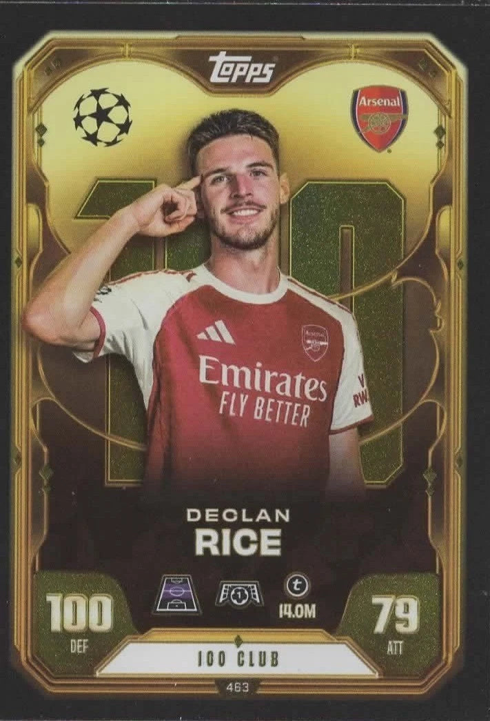 463 Declan Rice (Arsenal) 100 Club