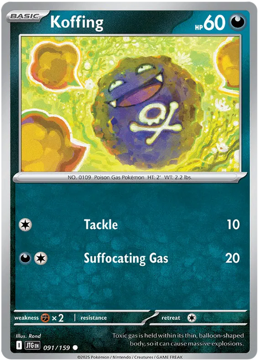 091/159 Koffing Journey Together Pokémon Card