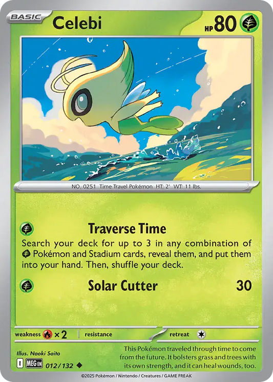 012/132 Celebi Mega Evolution Pokémon Card