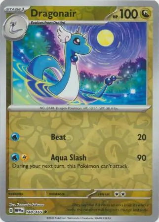 148/165 Dragonair Reverse Holo Pokémon Card