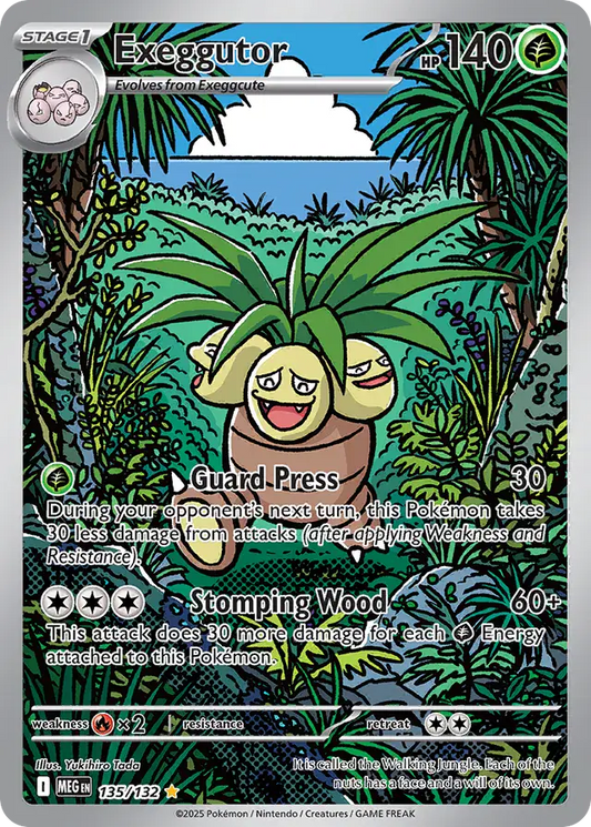 135/132 Exeggutor Mega Evolution Pokémon Card