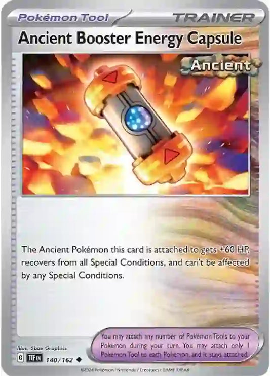 140/162 Ancient Booster Energy Capsule Scarlet & Violet Temporal Forces Pokémon Card