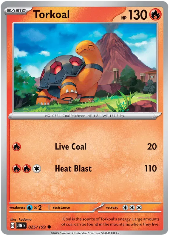 025/159 Torkoal Journey Together Pokémon Card