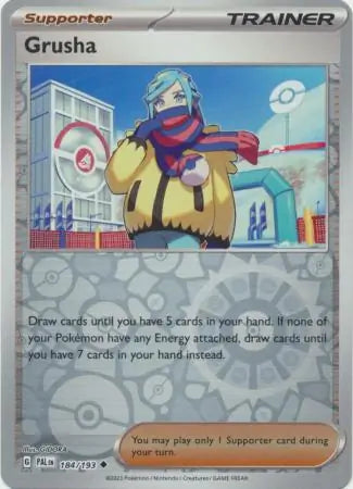 184/193 Grusha Reverse Holo Paldea Evolved Pokémon Card