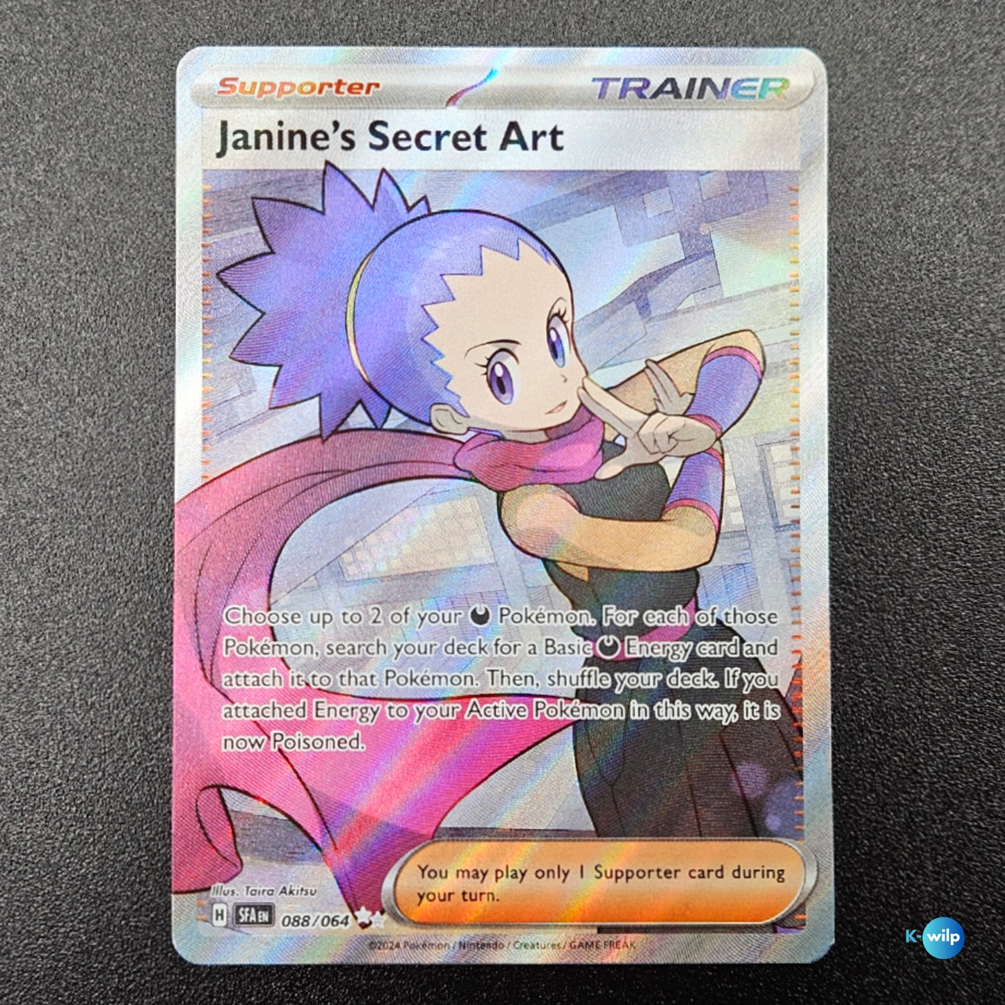 Janine's Secret Art 088/064 Shrouded Fable Holo English Pokémon Trading Card