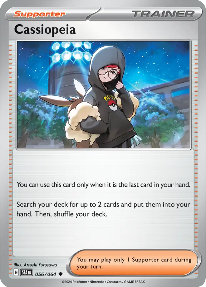 056/064 Cassiopeia Shrouded Fable Pokémon Card
