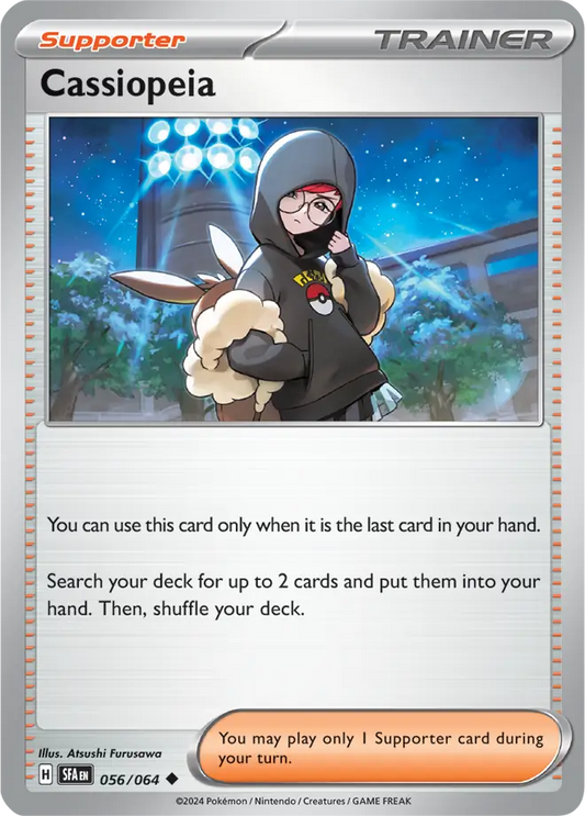 056/064 Cassiopeia Shrouded Fable Pokémon Card