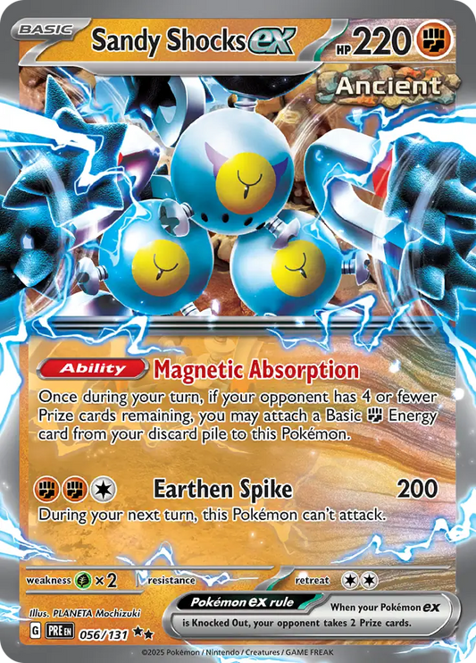 056/131 Sandy Shocks ex Prismatic Evolutions Pokémon Card