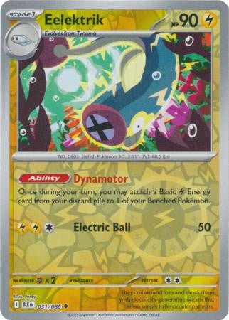 031/086 Eelektrik Reverse Holo Black Bolt Pokémon Card