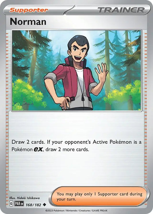168/182 Norman Paradox Rift Pokémon Card