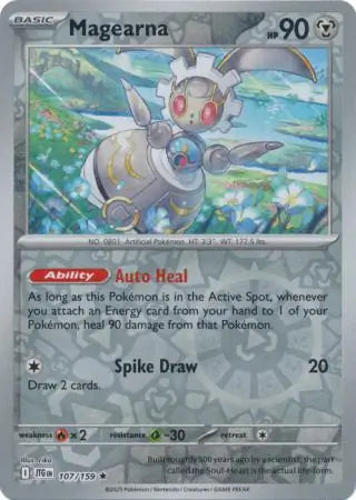 107/159 Magearna Reverse Holo Journey Together Pokémon Card