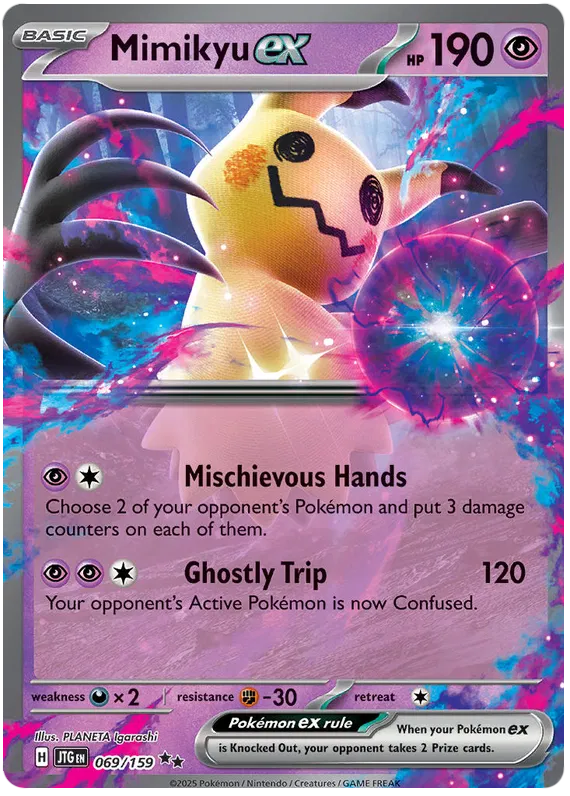 069/159 Mimikyu ex Journey Together Pokémon Card