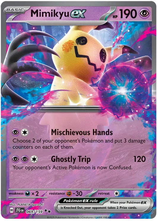 069/159 Mimikyu ex Journey Together Pokémon Card
