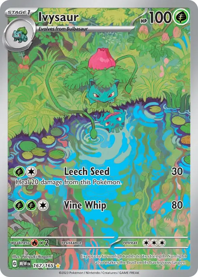 167/165 Ivysaur 151 Pokémon Card