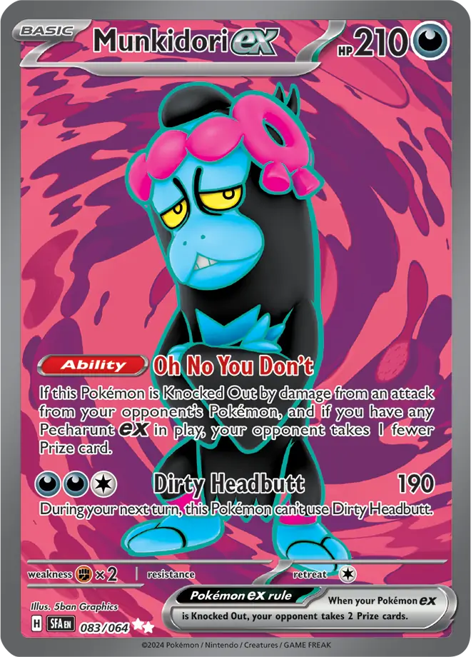 083/064 Munkidori ex Shrouded Fable Pokémon Card