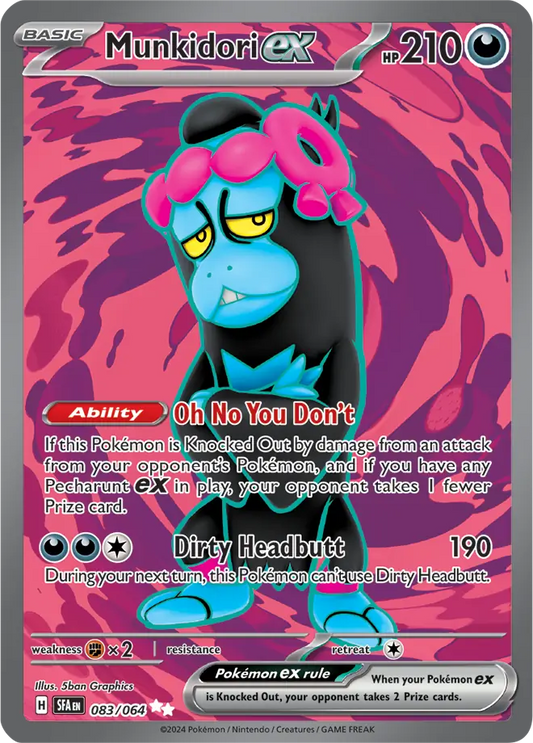 083/064 Munkidori ex Shrouded Fable Pokémon Card