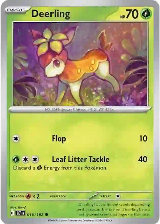 016/162 Deerling Scarlet & Violet Temporal Forces Pokémon Card