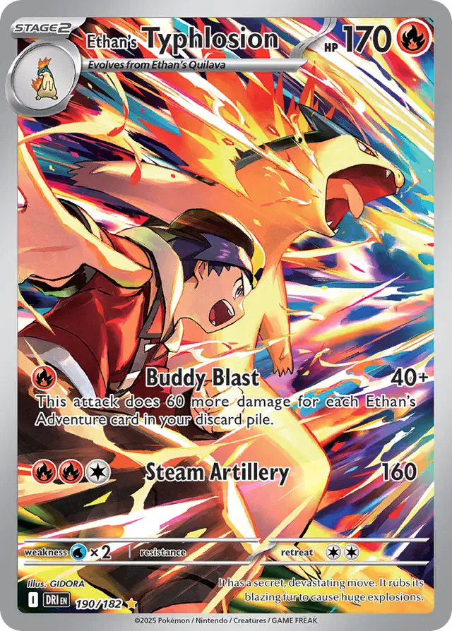 190/182 Ethan's Typhlosion Destined Rivals Pokémon Card