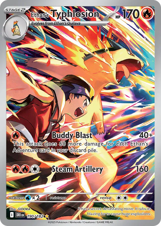 190/182 Ethan's Typhlosion Destined Rivals Pokémon Card