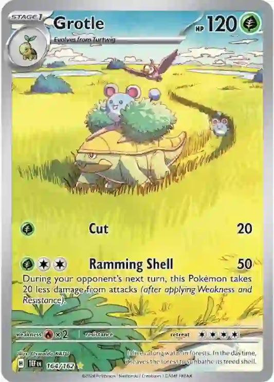 164/162 Grotle Scarlet & Violet Temporal Forces Pokémon Card