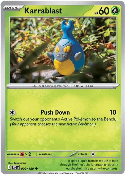 009/159 Karrablast Journey Together Pokémon Card