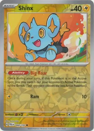 068/193 Shinx Reverse Holo Paldea Evolved Pokémon Card