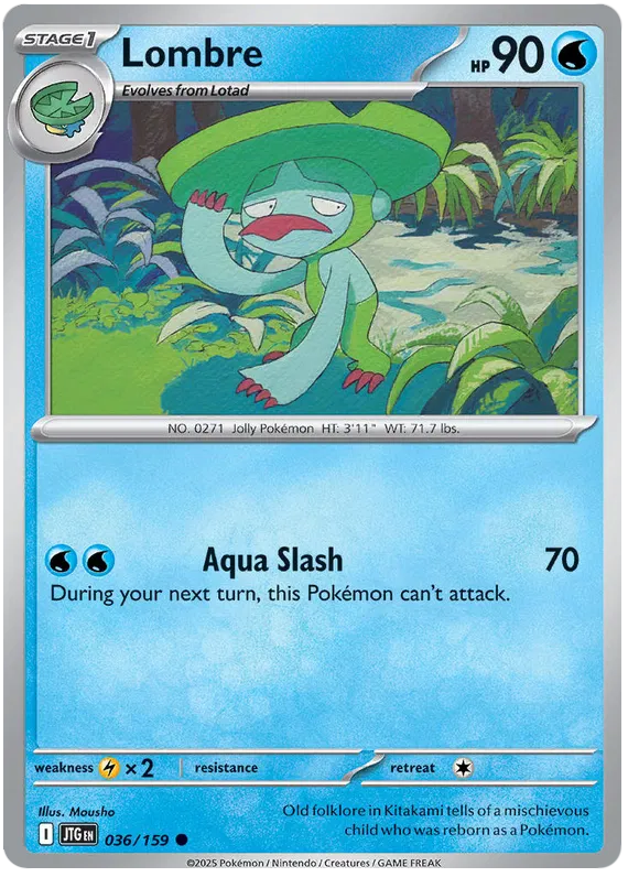 036/159 Lombre Journey Together Pokémon Card