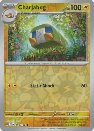 055/162 Charjabug Reverse Holo Temporal Forces Pokémon Card