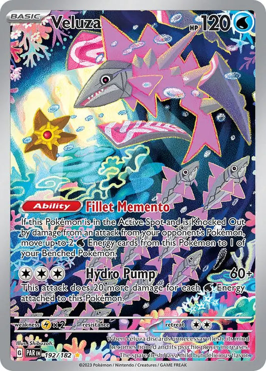 192/182 Veluza Paradox Rift Pokémon Card