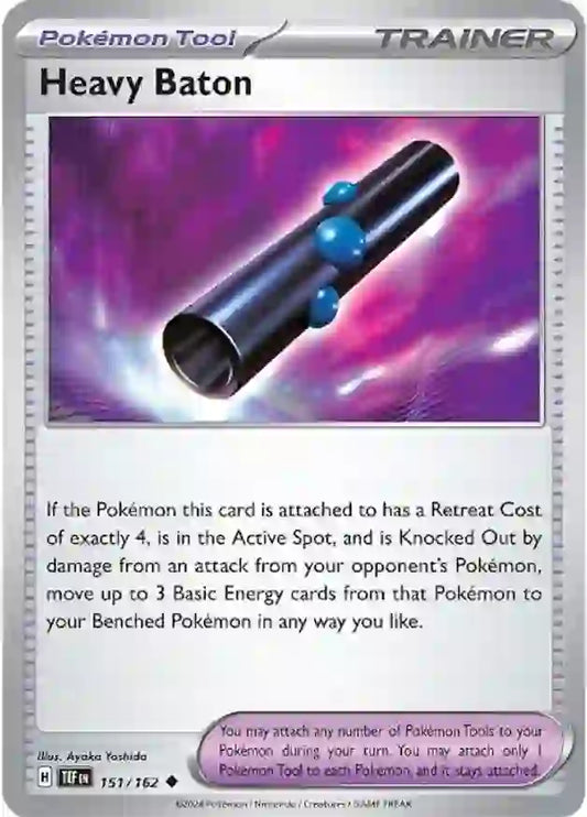 151/162 Heavy Baton Scarlet & Violet Temporal Forces Pokémon Card