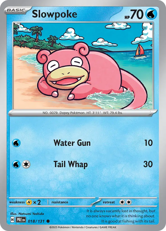 018/131 Slowpoke Prismatic Evolutions Pokémon Card