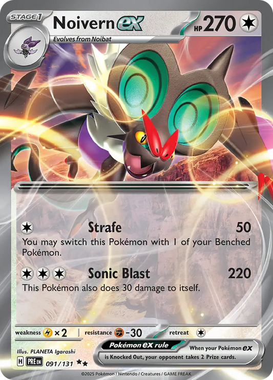 091/131 Noivern ex Prismatic Evolutions Pokémon Card