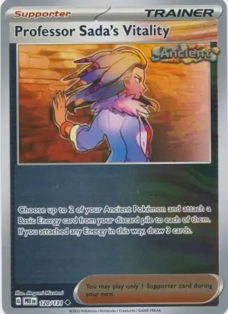 120/131 Professor Sada's Vitality Reverse Holo Prismatic Evolutions Pokémon Card