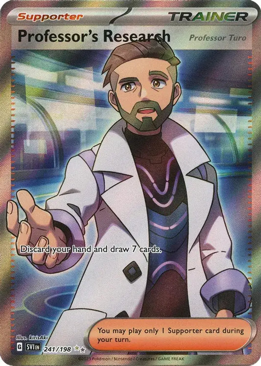 241/198 Professor's Research Scarlet & Violet Base Set Pokémon Card
