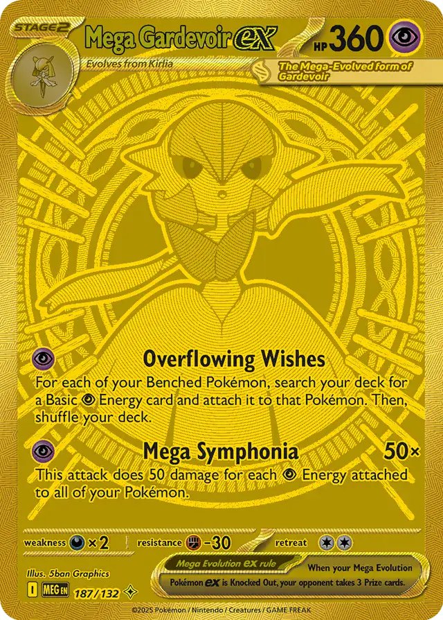 187/132 Mega Gardevoir ex Mega Evolution Pokémon Card