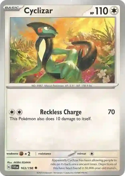 163/198 Cyclizar Scarlet & Violet Base Set Pokémon Card