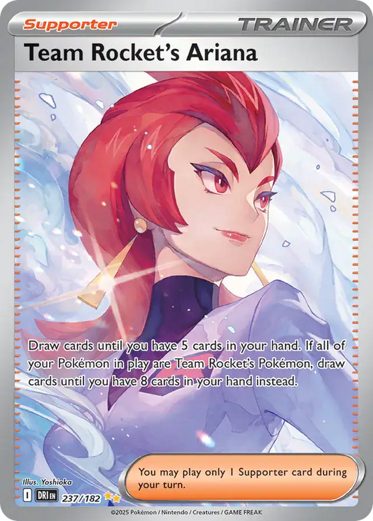237/182 Team Rocket's Ariana Destined Rivals Pokémon Card